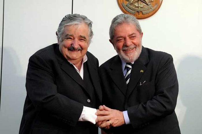Lula da silva y Pepe Mujica