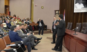 Evo y su homólogo cubano, Miguel Díaz-Canel