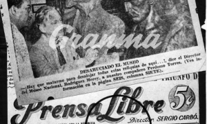 Información del periódico Prensa Libre del 4 de noviembre de 1948, sobre el desh