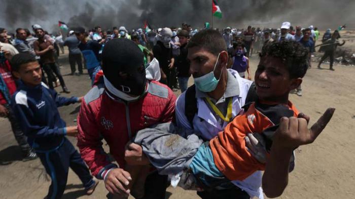 La represión israelí dejó más de 50 muertos en Gaza.  