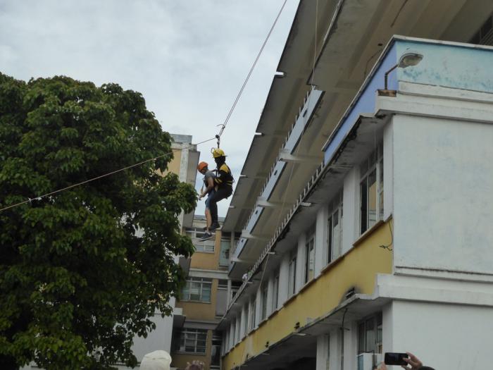 Rescate de un paciente ingresado en el quinto nivel