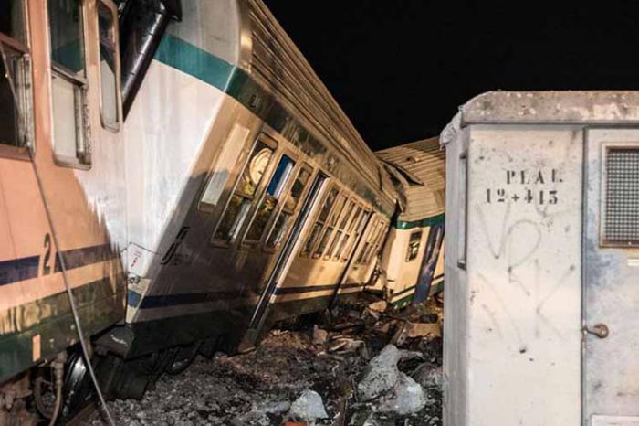accidente ferroviario en italia