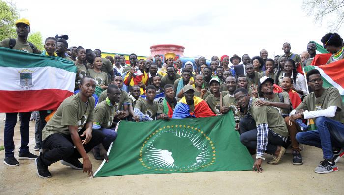 Parque de los procedes africano, Dia de Africa,estudiantes y personal africano
