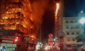 incendio de rascacielo en brasil