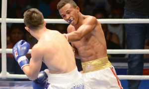 Lázaro Álvarez (60 kg, a la derecha) 