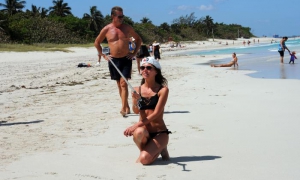 Playa de Varadero, Matanzas. turismo. Selfie