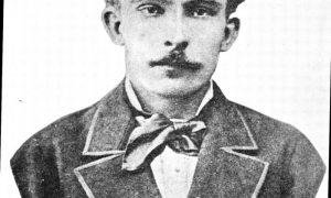 Retrato de José Martí tomado en México en 1876.