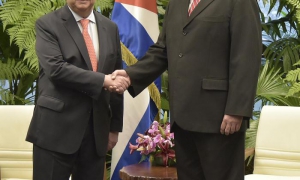 Recibió Díaz-Canel al Secretario General de la ONU