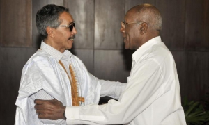 Visita de Jatri Adduh, presidente del Consejo Nacional Saharaui