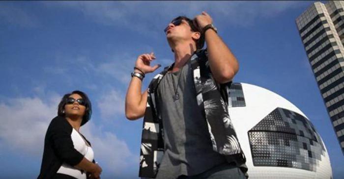 davis blanco y laritza bacallaole cantan almundial de futbol