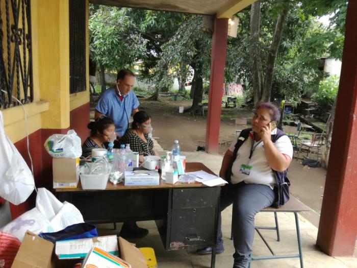 Brigada médica en la erupción del volcán en Guatemala