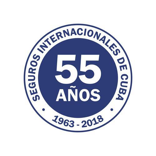 Logotipo del Aniversario 55 de Seguros Internacionales de Cuba