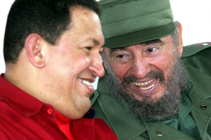 Chavez y Fidel