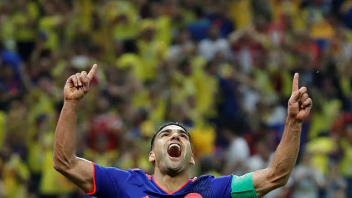 Radamel Falcao escribió su nombre en los registros goleadores del mundial.  Foto: Reuters