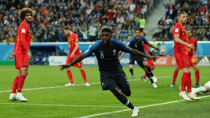 Samuel Umtiti firmó el gol más importante, hasta ahora, en su joven carrera.    Foto: Reuters