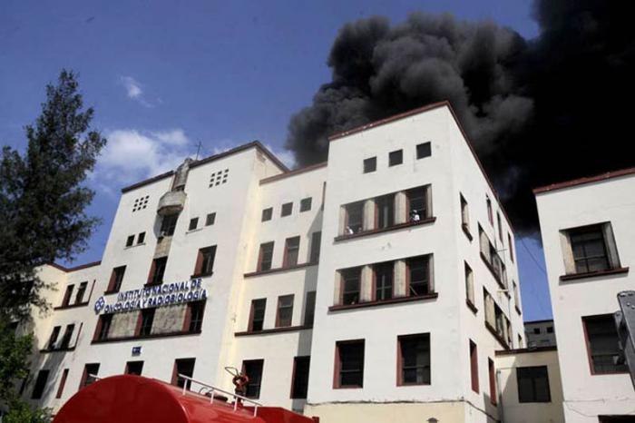 incendio en hospital oncologico