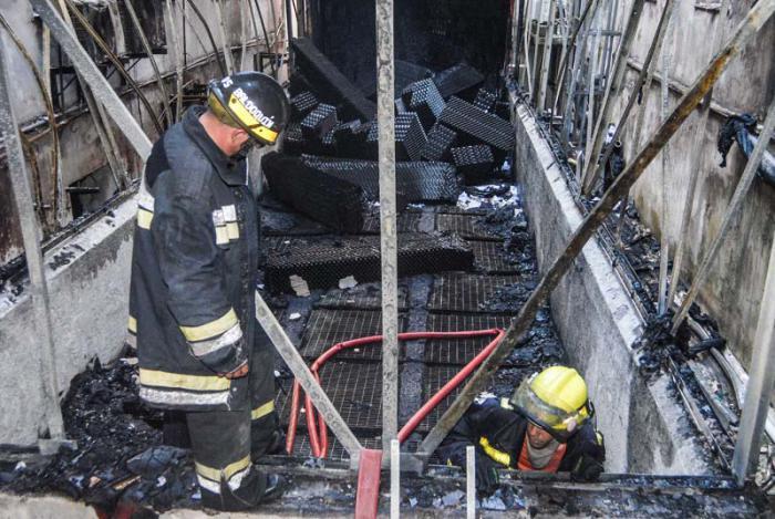 Incendio en el Instituto Nacional de Oncologia Y Raradiologia,en la Planta de Tratamiento de agua