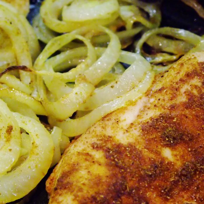 Pollo a la cebolla, una comida típicamente cubana