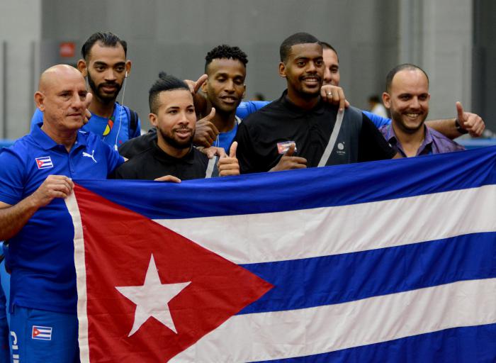 Centroamericanos y del Caribe Tenis de Mesa M Doble Oro Andy Pereira y Moises Campos.