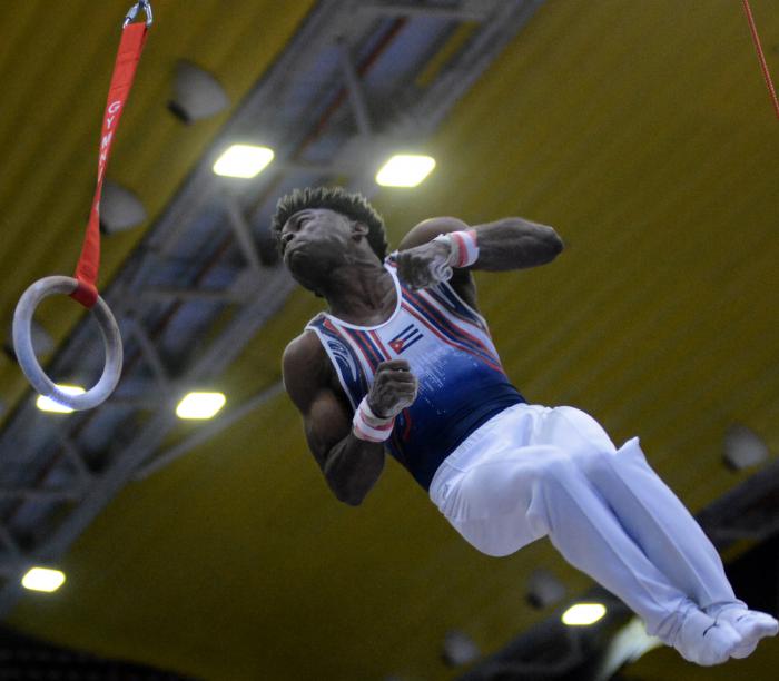 Barranquilla 2018 Gimnacia Artistica M , por equipos Manrique Larduet Anillas Oro