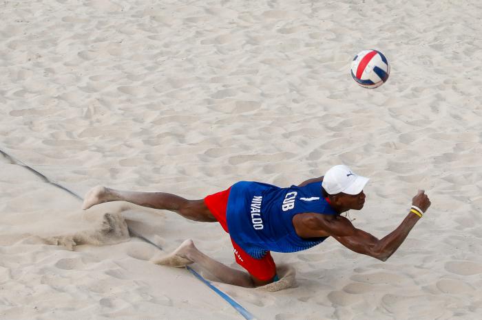 Cuba y Jamaica se enfrenten en rondas preliminares del voleibol playa de los 23 Juegos Centroamericanos y del Caribe Barranquilla 2018, con sede la avenida del río en el Centro de Eventos Puerta de Oro el sábado 28 de Julio de 2018, en Barranquilla, Colombia. Foto: Calixto N. Llanes/Periódico JIT (Cuba)
