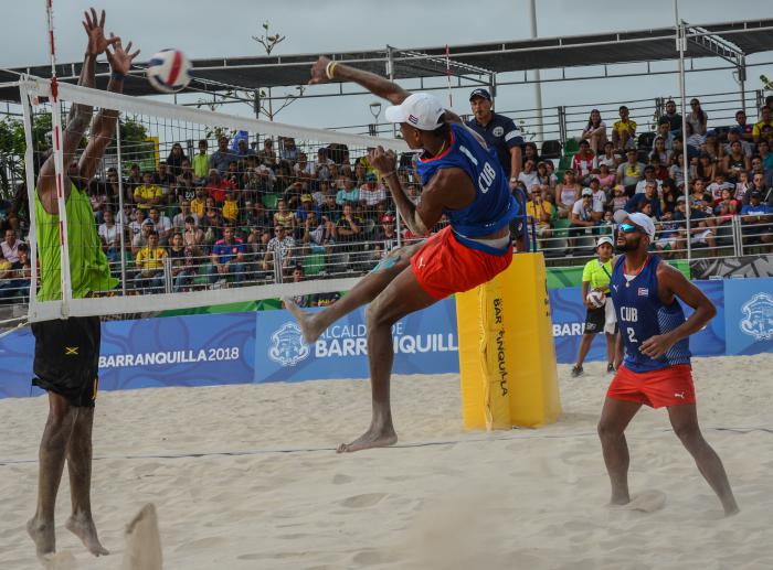 Seily Mendoza celebra su triunfo en la final de la espada femenina en la Esgrima de los 23 Juegos Centroamericanos y del Caribe Barranquilla 2018, con sede en el Centro de Eventos Puerta de Oro el sábado 28 de Julio de 2018, en Barranquilla, Colombia