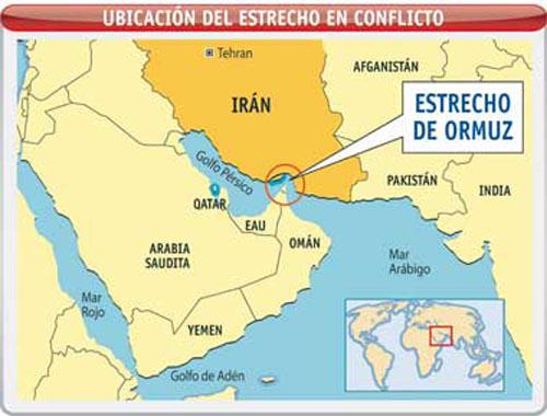 Por el Estrecho de Ormuz transita cada día más del 30 % del petróleo del mundo, unos 17,5 millones de barriles. 