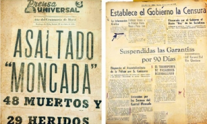 La prensa local y nacional echó manos a la manipulación y el silencio y el sistema frente a los acontecimientos del 26 de Julio de 1953. fotocopias de in Scrap Book