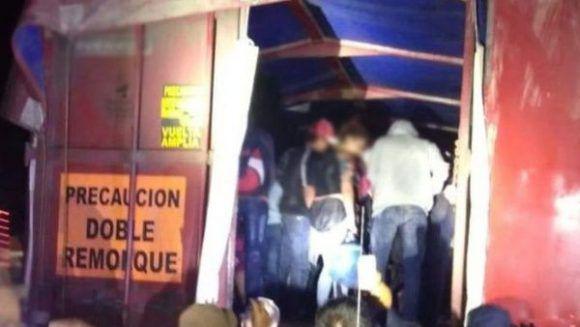 Las 150 personas viajaban en condiciones de hacinamiento