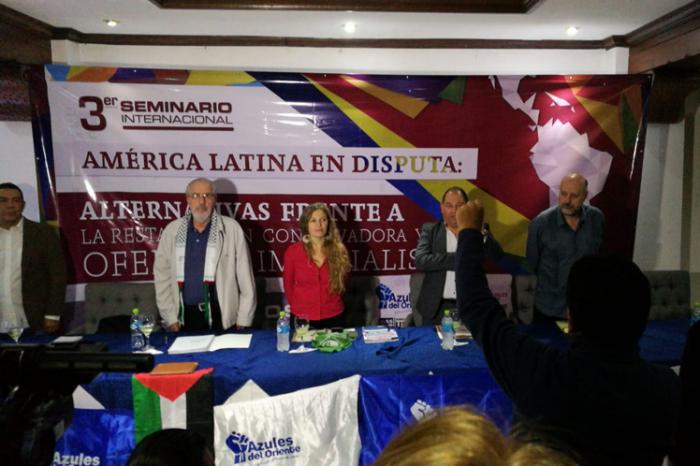 El seminario fue auspiciado por la organización política del Movimiento al Socialismo Azules del Oriente. 