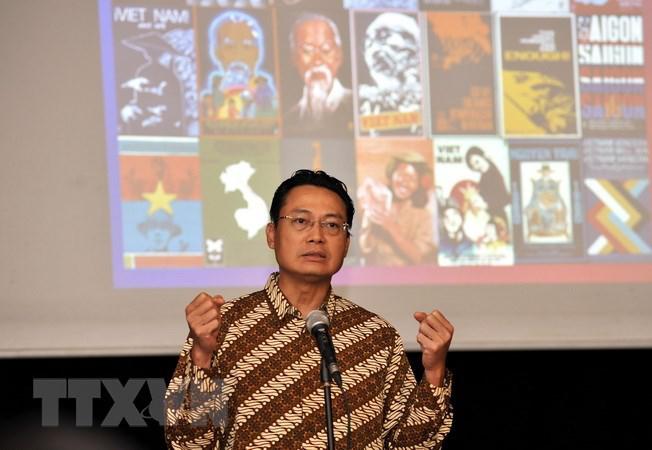 El embajador Nguyen Trung Thanh durante su intervención. FOTO: VNA.