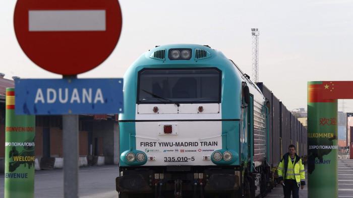 Al día de hoy, el mayor logro en esta vía es probablemente la línea ferroviaria Yiwu-Madrid, la más larga del mundo con 13 000 kilómetros. Foto: EFE