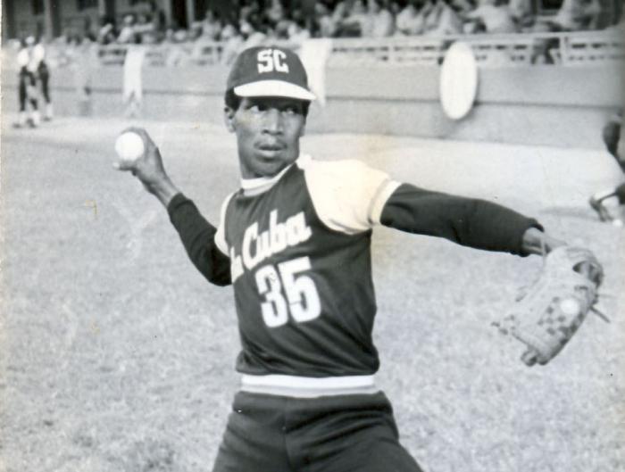 Braudilio Vinent fue un lanzador de alta velocidad con buen control en sus envíos. 