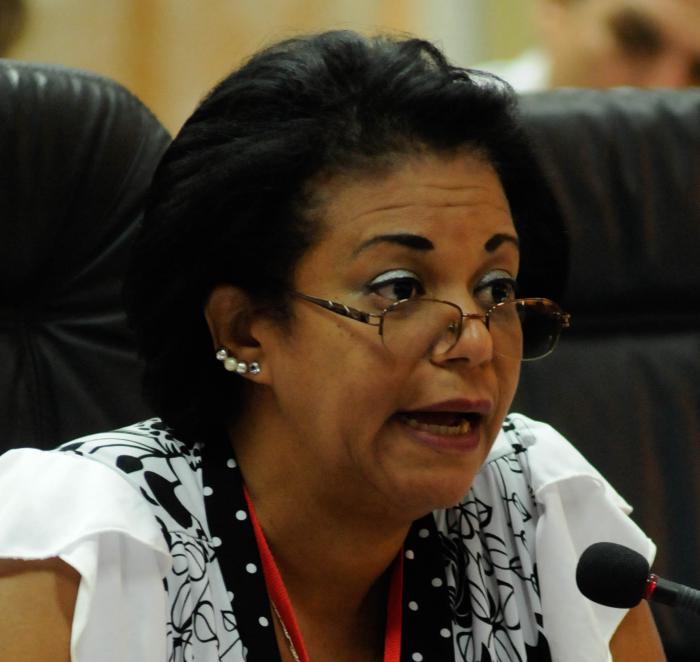 Milagro de la Caridad Pérez Caballero, miembro del Secretariado Nacional de la organización sindical