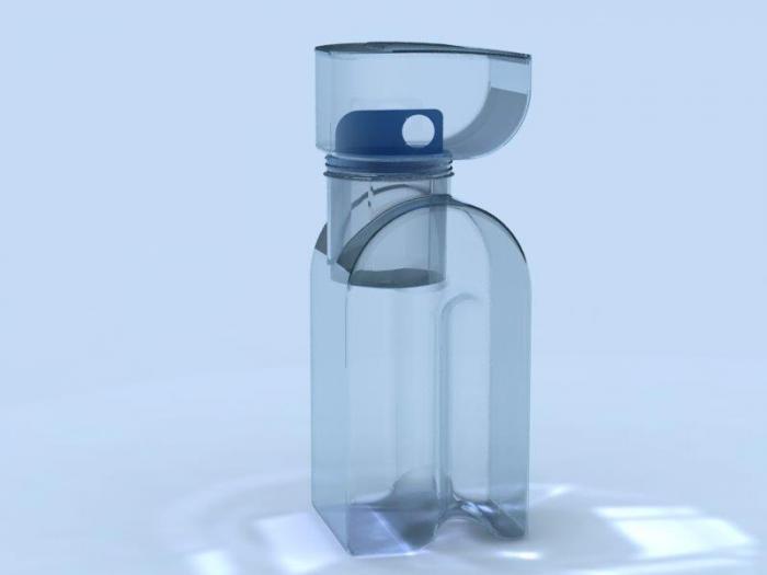 Prototipo de purificador doméstico de agua creado por el imre y el Instituto Superior de Diseño Industrial. Foto: Cortesía del doctor Gerardo Rodríguez Fuentes