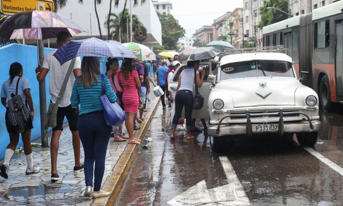 Lluvias en La Habana.