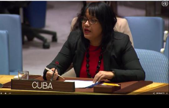 La búsqueda de soluciones negociadas en el ámbito multilateral son la manera más efectiva de salvaguardar la paz y la seguridad internacionales, dijo Rodríguez Camejo. foto: cubamirex