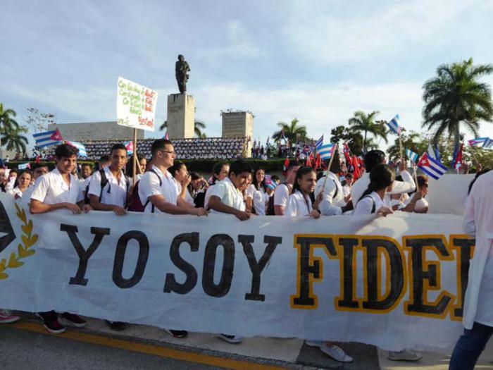 La juventud cubana fiel seguidora del legado de Fidel. Freddy Pérez Cabrera