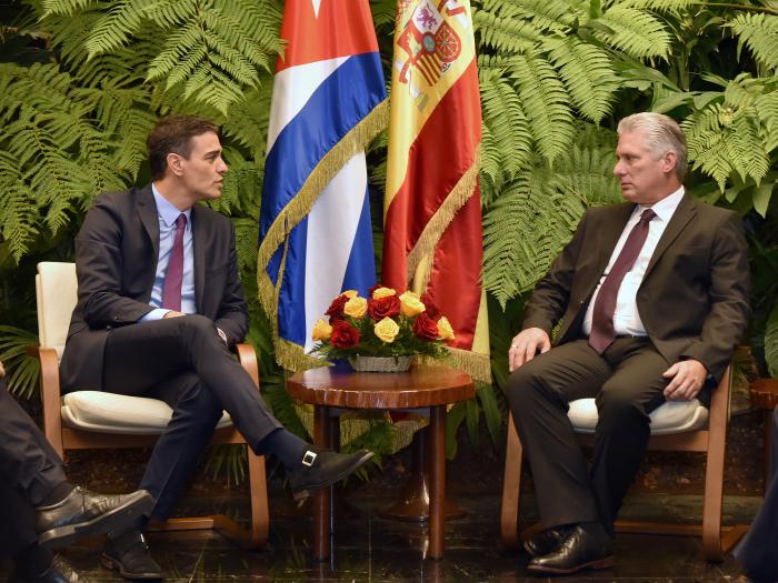 Recibió Díaz-Canel al Presidente del Gobierno de España.