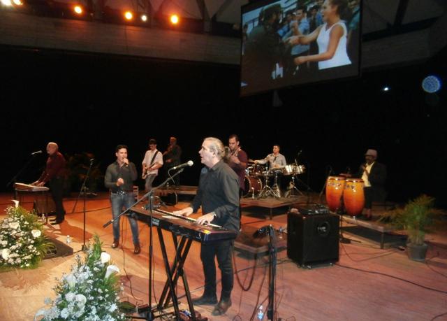 Moncada participó en la Cantata de homenaje a Fidel. foto del autor