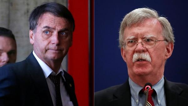 Jair Bolsonaro y John Bolton
