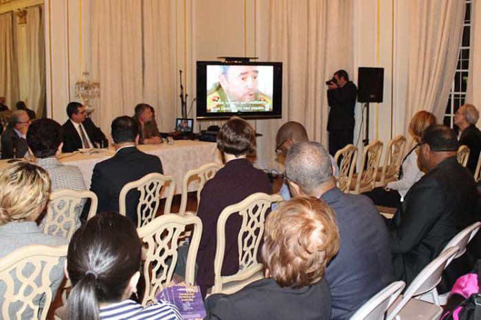 En el panel se resaltó también la necesidad que sentía Fidel de  vivir en armonía con el medio ambiente y de no explotarlo indiscriminadamente. FOTO: PL