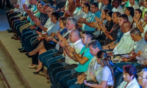Miguel Díaz-Canel Bermúdez, presidió la velada político cultural en Homenaje al 