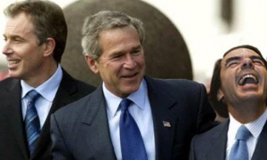 Bush, Tony Blair y Aznar 