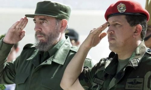 Chávez y Fidel 