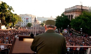 Fidel castro en la Universidad de la Habana