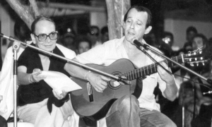 Alfredo Guevara y Silvio Rodríguez