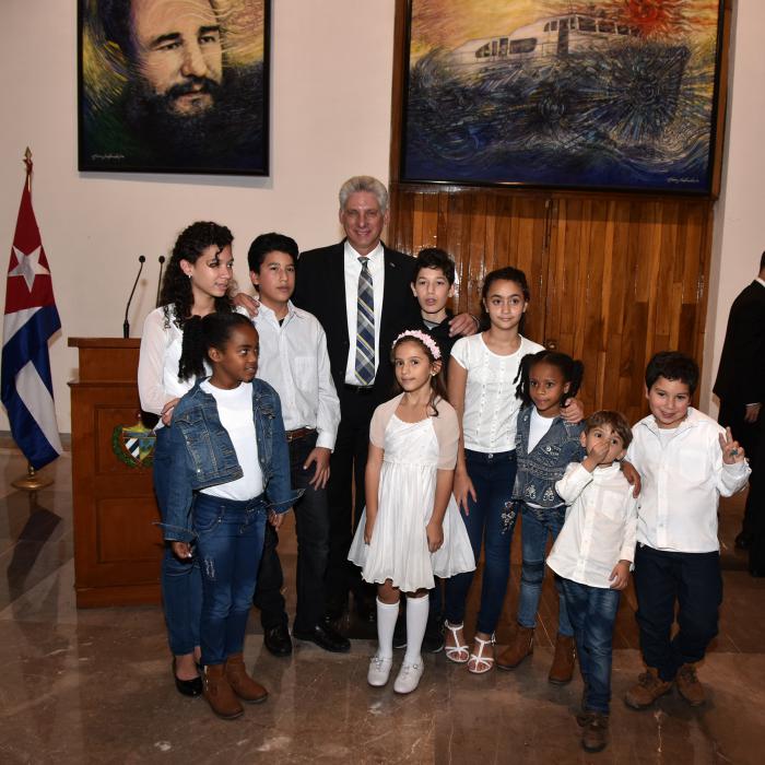 Diaz Canel en México.