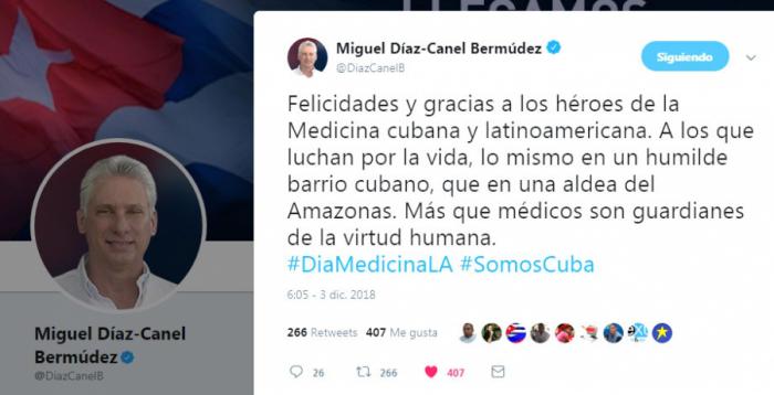 twitter de díaz-canel