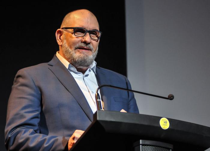 Iván Giroud, presidente del Festival Internacional del Nuevo Cine Latinoamericano durante la Inauguración del Festival Internacional del Nuevo Cine Latinoamericano, en el Teatro Karl Marx